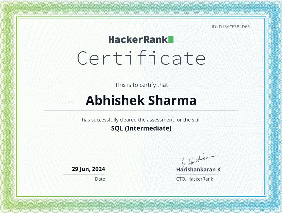 Certificate 3